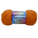 Knitting Yarn Orange 100% Acrylic (10 Pack)