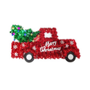 X-Mas Decor Tinsel Truck 6X14 in Red (36 Pack)