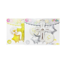 Balloons Foil Mi Bautizo Assorted Colors, 5 ct (12 Pack)