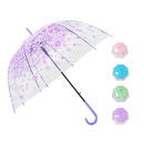 Umbrella Clear With Designs Assorted (12 Pack)