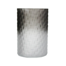 Vase Glass Matte Grey 2-Tone, 7.5 in (12 Pack)