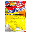 Party Balloons 10 ct Yellow Helium, 12 in (12 Pack)