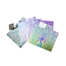 Gift Bags Peacock Design Small Assorted (12 Pack)