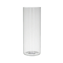 Vase Glass Cylinder Clear, 12 in (12 Pack)