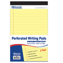 Bazic, Writing Pad 5 X 8in 50ct 2pk Yellow (24 Pack)