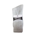 Men's Socks Crew 10-13 Grey, 3 ct (12 Pack)