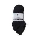 Amber Mills, Socks Low Cut, 9-11, Black, 3 ct (12 Pack)