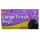 Ri-Pac, Drawstring Large Trash Bags 6 ct, 33 gal (24 Pack)