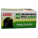 Ri-Pac, Outdoor Trash Bags 26 ct, 30 gal (12 Pack)