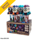 Toy Bubble Sticks Rocket Assorted (12 Pack)