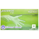 Diamond Gloves, Gloves Vinyl Clear Medium Powder Free, 100 ct (10 Pack)