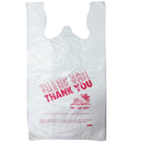 Member's Mark, T-Shirt Bags 280 ct White Thank You, 12 in (1 Pack)