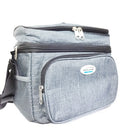 Brentwood, Lunch & Cooler Bag 6 Cans Grey (12 Pack)