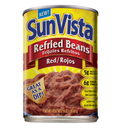 Sun Vista, Red Pinto Beans Refried, 16 oz (12 Pack)