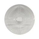 Serving Tray 5 Sections Round Clear, 13 in (36 Pack)