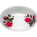 Melamine Shallow Plate Red Flowers, 8 in (30 Pack)