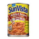 Sun Vista, Pinto Beans Refried With Tapatio, 16 oz (12 Pack)