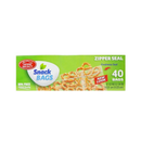 Home Select, Snack Bags Zipper Seal, 40 ct (24 Pack)