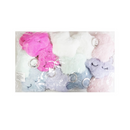 Key Chain Fur Star Shape Assorted Colors (12 Pack)