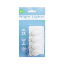 Night Lights Bulb White, 4 ct (12 Pack)