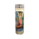 Candle Angel De La Guarda White, 8 in (12 Pack)