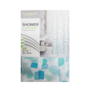 Stella Home Deco, Shower Curtain 70 X 70 Green Tile (6 Pack)