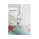 Stella Home Deco, Shower Curtain 70 X 70 Sea Shells (6 Pack)