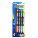Bazic, Pens Oil Gel Ink Black Medium, 4 ct (24 Pack)