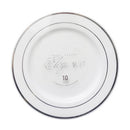 Elegance, Plastic Plates 10 ct, 7.5 in (12 Pack)