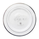 Ideal Dining, Elegance Plastic Plates 10 ct, 9 in (12 Pack)