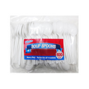 Blue Star, Polypropylene White Soup Spoons Heavy Duty, 100 ct (10 Pack)