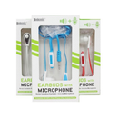 Luxtronic, Earbuds with Microphone Assorted Colors (24 Pack)