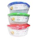 Blue Star, Food Container Round, 3 ct (24 Pack)