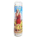 Brilux, Candle San Lazaro White, 8 in (12 Pack)