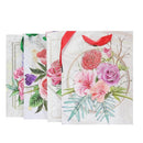 Gift Bags 3D Flower Design Assorted (12 Pack)