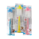 Baby King, Baby Bottle Brush with Nipple Cleaner Assorted (12 Pack)