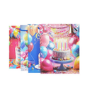 Gift Bags 3D Feliz Cumpleaños Small Assorted (12 Pack)