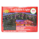 UL, X-Mas LED Icicle Lights Multicolor, 300 ct (24 Pack)