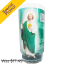 Candle San Judas Tadeo, 5.5 in (12 Pack)