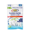 Oral Fusion, Floss Picks Super Clean, 60 ct (12 Pack)