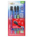 Oral Fusion, Toothbrush Soft Charcoal, 6 ct (12 Pack)