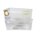 Storage B in Plastic Clear 8 x 5.7 x 3 in (24 Pack)