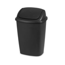 Sterilite, Wastebasket Swing Top Black, 7.8 gal (6 Pack)