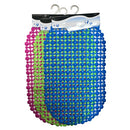 Bath Mat Rubber Assorted Colors (12 Pack)