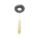 Scourer Brush With Wooden Handle, 10 in (24 Pack)