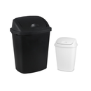 Wastebasket Swing Top Assorted Colors, 6.6 gal (15 Pack)