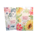 Happy Birthday Cards Assorted Flowers (24 Pack)