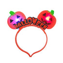 Halloween Headband With Pumpkin & Light (12 Pack)