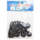 Bungee Ball Cord 6pc Black, 6 in (12 Pack)