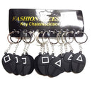 Fashion Accessory, Fashion Accessories Key Chain Squid Game Black (12 Pack)